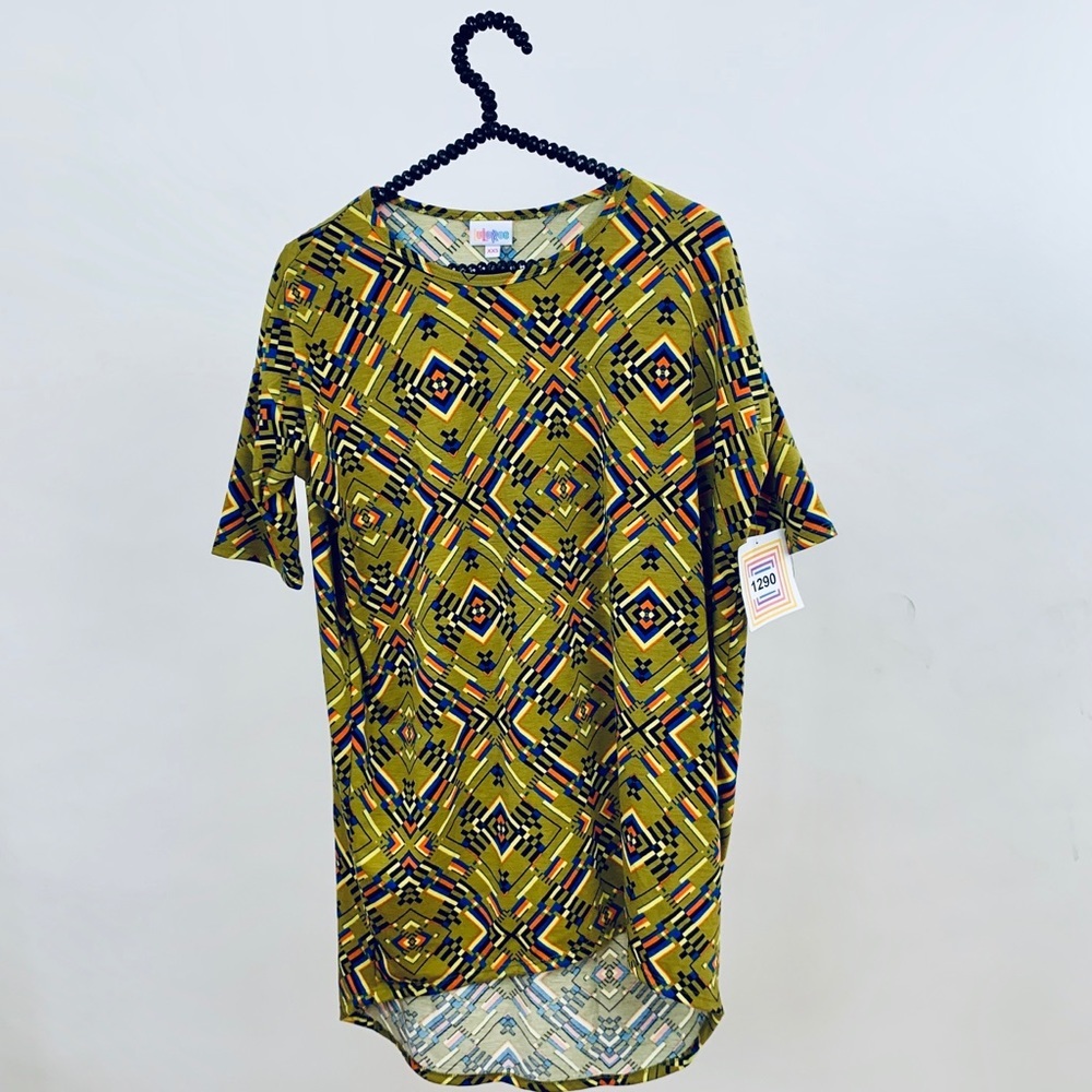 NWT lularoe Irma xxs green and black!